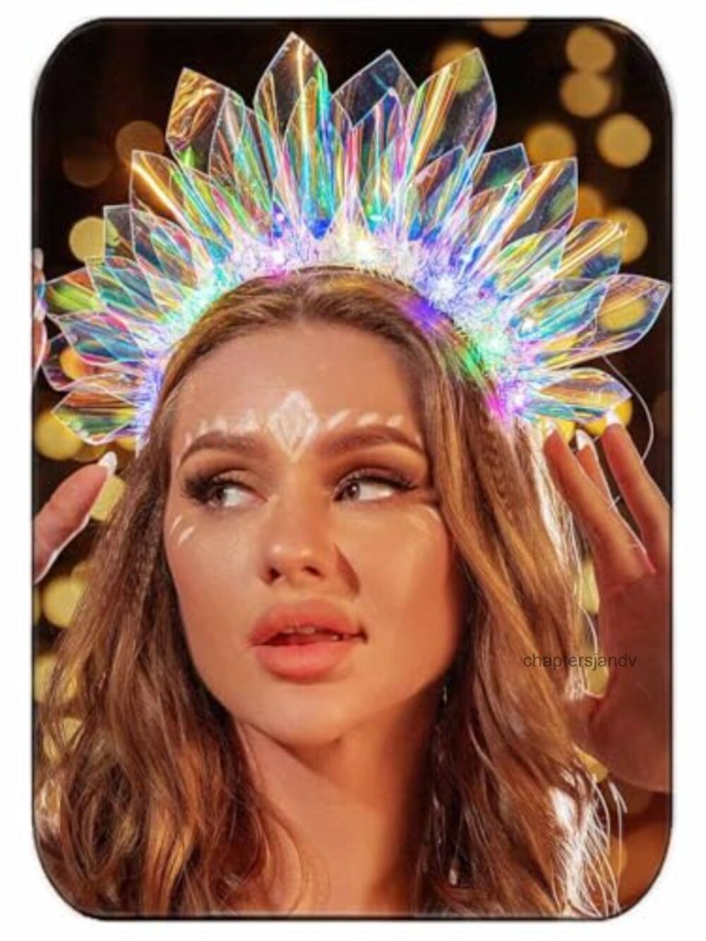 Light Up LED Headband 3 Flashing Modes Rave Headpiece Party Hair Accessory